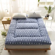 Washed cotton printed quilted Mattress Toppers