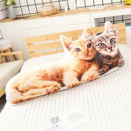 Собака кошка форма плюшевая подушка фаршированные украшения для домашних животных подушки драген-ли короткошерстная кошка котенок Хаски Акита собачка спинка - Цвет: Type 1 cat