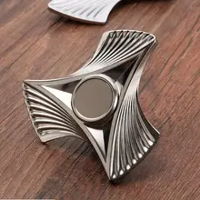 FoletoTrefoil в форме рыбьего плавника ручной Spinner PVD жидкий металлический распылитель краски EDC Спиннеры анти стресс игрушка малыш взрослый палец Спиннер Coo