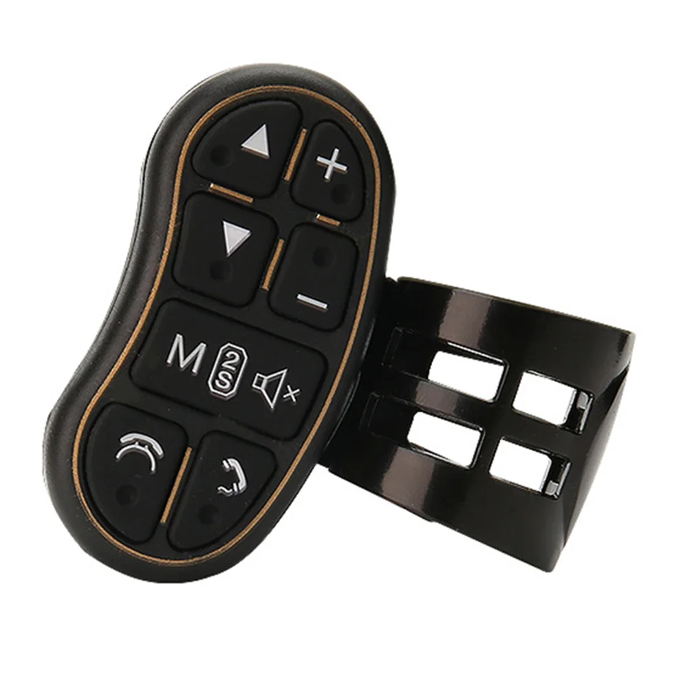 Ceny Przycisk układu kierownicy samochodu pilot samochodowy odtwarzacz multimedialny Bluetooth bezprzewodowy uniwersalny pilot zdalnego sterowania