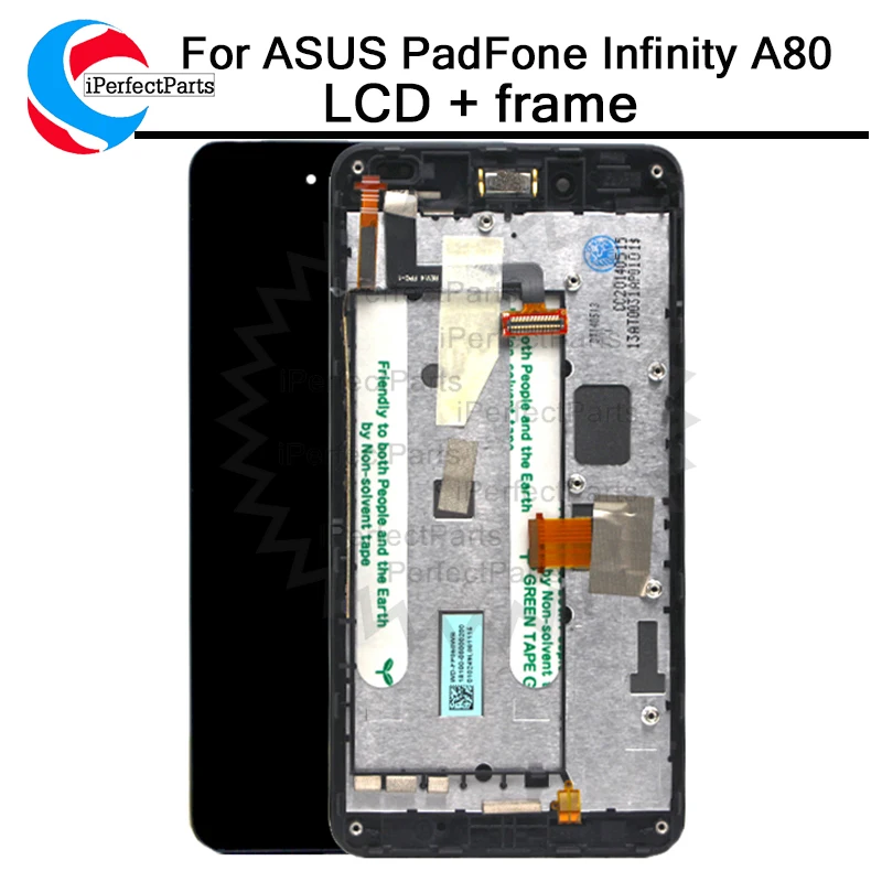 

LCD Display Screen Monitor Panel + Touch Screen Digitizer Glass Sensor Assembly + Frame For ASUS PadFone Infinity A80 LCD