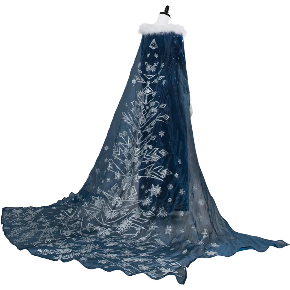 Олафа финансируемый Приключения принцессы платье Эльзы Косплэй костюм для взрослых Для женщин на Хэллоуин Карнавальный Косплэй костюм