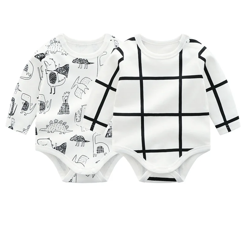 Body En Coton A Manches Longues Pour Bebe Garcon Vetements Mignons Et Mignons Pour Nourrissons De 3m Et 6m Ligne Dinosaure 1 Piece Cadeau Aliexpress