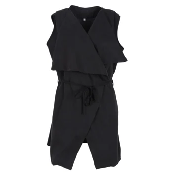 

Hot Sale Women Casual High Waist Coat Cardigan Blazer Jacket Warm Clthing Lady Sleeveless V Neck Long Coats Female Vests