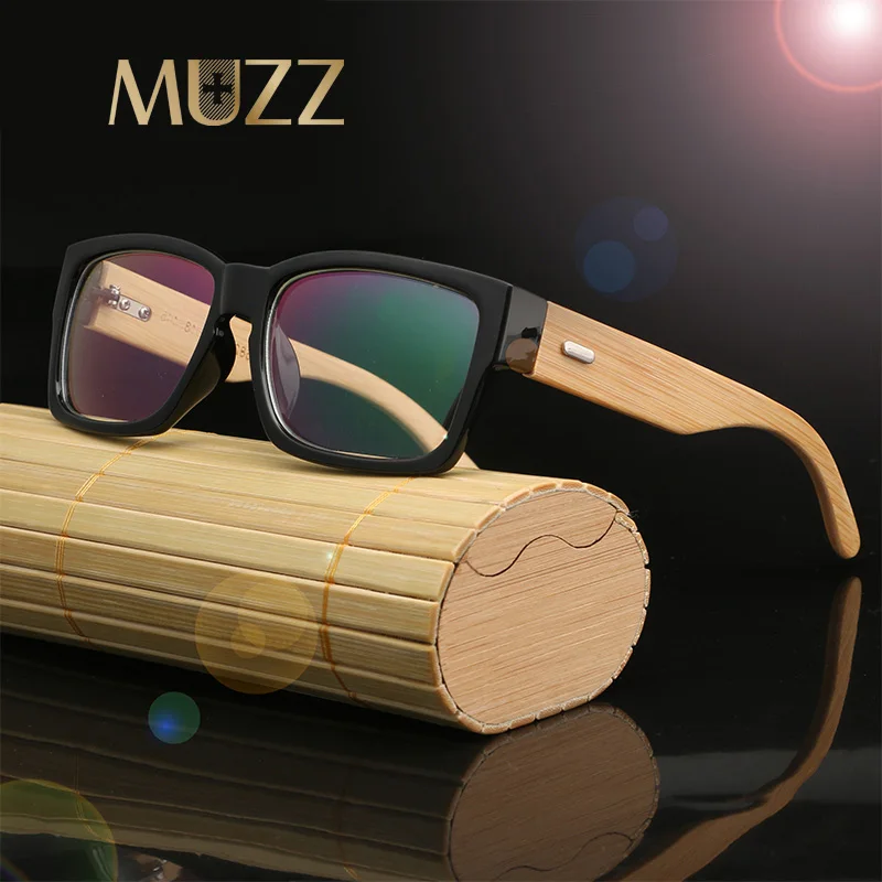 

MUZZ 2018 Brand clear lens glasses Vintage Wood Men's glasses Full frame High Quality Computer Reading Eyewear Frames For Men
