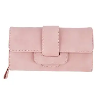 

Fashion Lady Purse Button Handbag PU Leather Wallet Phone Cover For Under 5.5 Inch Smartphone