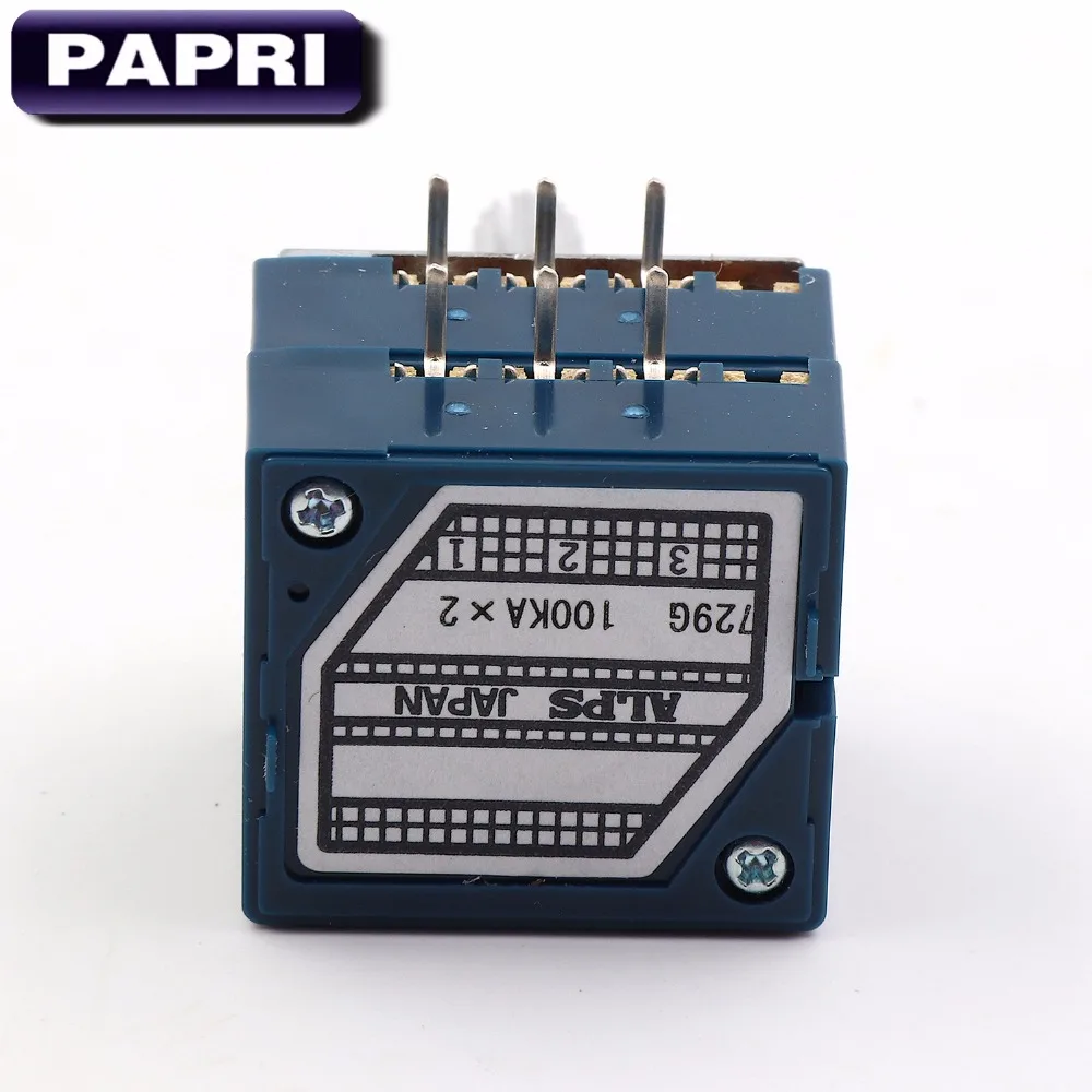 

PAPRI Japan ALPS RK27 Type 2*100KA Stereo Potentiometer Control For Audio HIFI DIY Tube Amplifier 2*100KA 1PCS