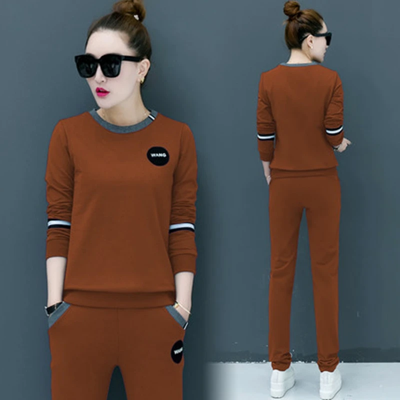 Women's 2 Piece Set Tracksuits for women Tops and Trousers Long Sleeve Sweatshirt Sporting Suit Female Plus Size Pants Suit Women's Sets