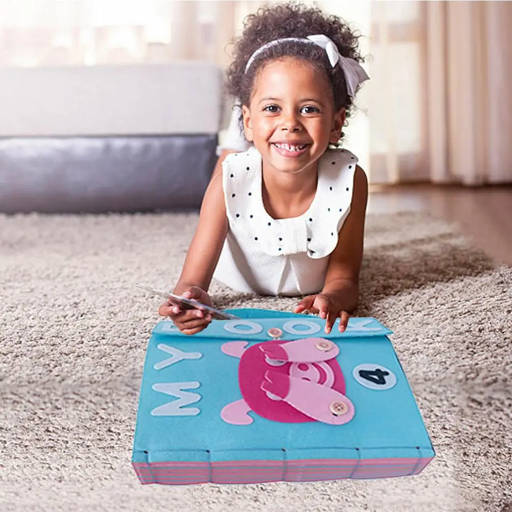 

Baby Early Education Montessori My Book Non-woven Cloth Diy Material Package Manual Vibrato Tear Not Bad Cloth Book