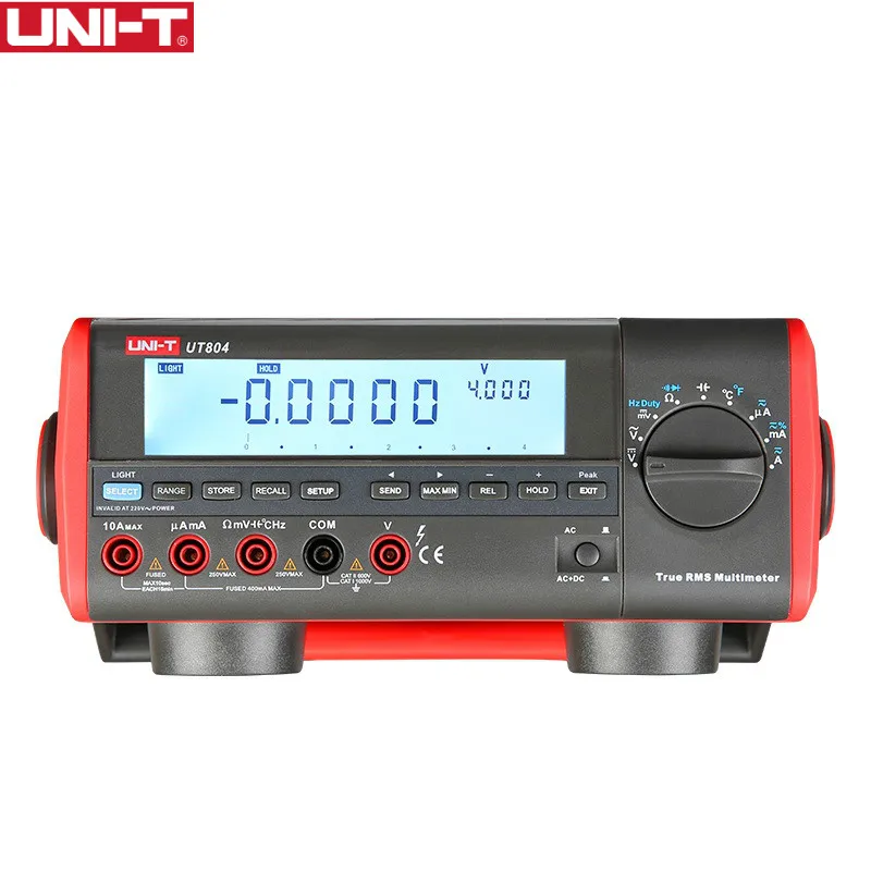 UNI T UT804 цифровой мультиметр с ЖК дисплеем настольного типа Вольт Ампер Ом Емкость