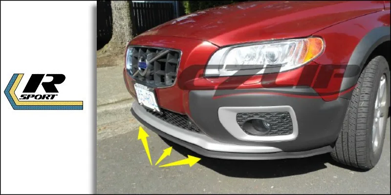 Lábios para Volvo Saia para a Engrenagem Fãs para Carro Pára-choques Lábio Defletor Skirt 2020 Frente Spoiler Superior Tuning - Corpo Kit Tira V60 2010 9 a engrenagem superior fãs para carro tuning corpo kit tira