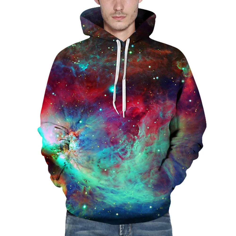 Men/Women Sweatshirt Hooded Space Galaxy Hoodies 3d Brand Clothing Cap