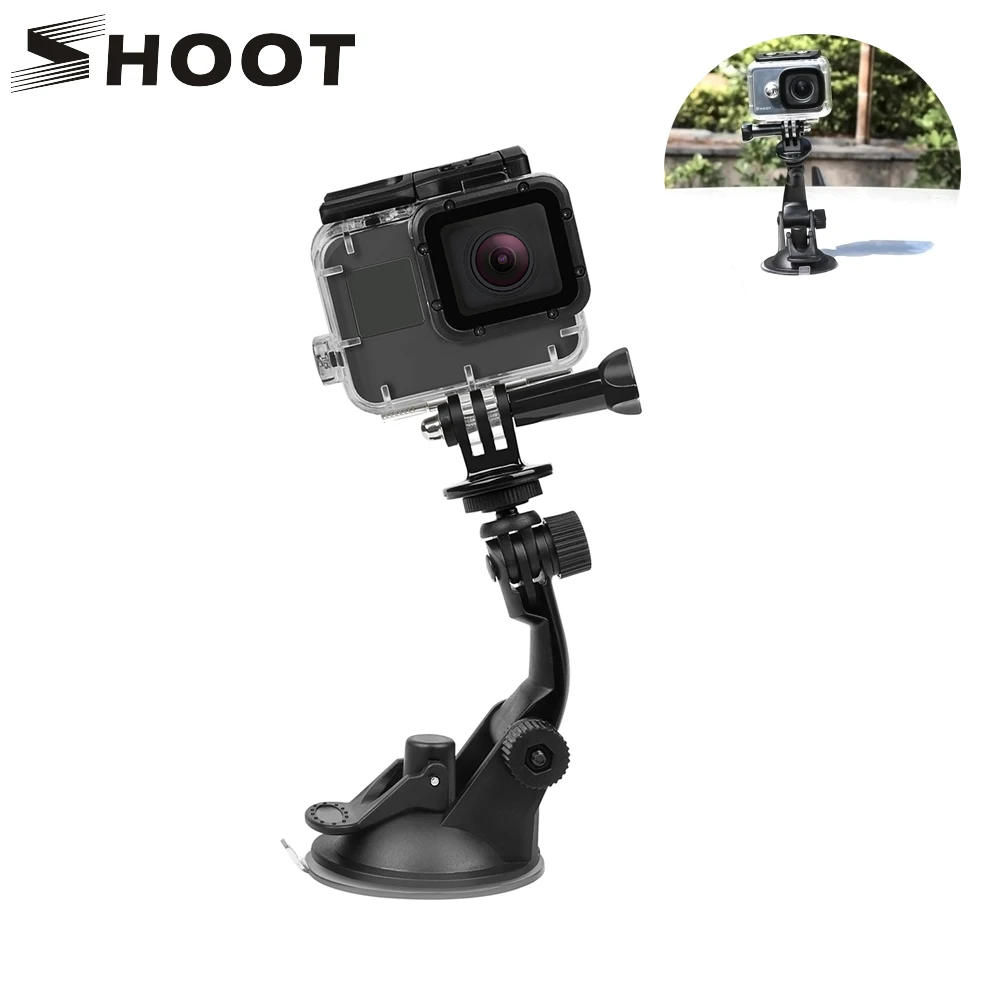 اطلاق النار 7 سنتيمتر الالتصاق ل Gopro بطل 7 6 5 أسود SJ4000 Xiaomi يي 4 K Mijia 4 k h9 مع ترايبود محول الذهاب برو بطل 6 7 التبعي