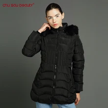 CHUSAUBEAUTY 2017 Hot Sale Real Women Jacket Winte Outerwear Coats Thicken Parka Coat Winter Plus Female Long women’s coat women