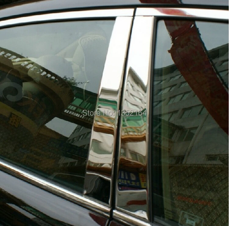 Авто среднего окна наличники столб Накладка для Toyota Camry 2012-,6 шт./компл., из нержавеющей стали, Аксессуары для автомобилей