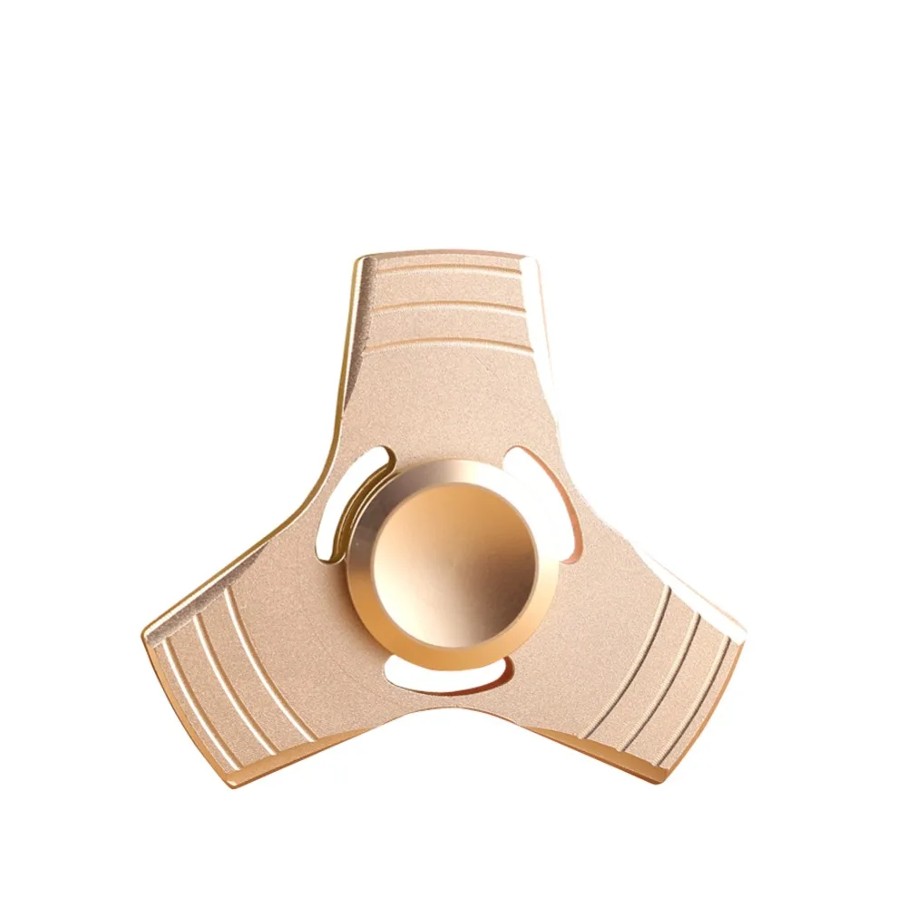 Tri-Spinner Fidget Toy Metal Hand Spinner Torqbar Brass Fidget Spinner 