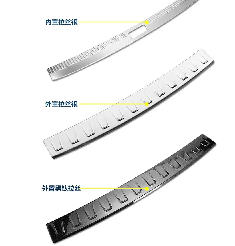 

FIT FOR 2016 2017 2018 2019 Skoda superb REAR BUMPER PROTECTOR STEP PANEL BOOT COVER SILL PLATE TRUNK TRIM ACCESSORIES