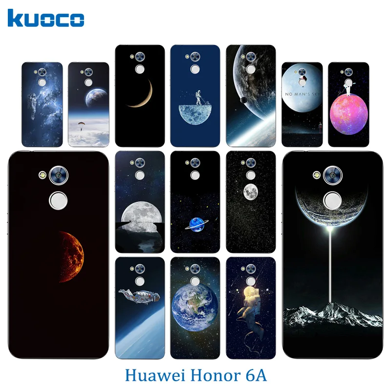 Phone Case 5.0 inch for Huawei Honor 6A Back Cover 6 A Shell TPU Soft Silicone Space World Pattern Matte Protect |