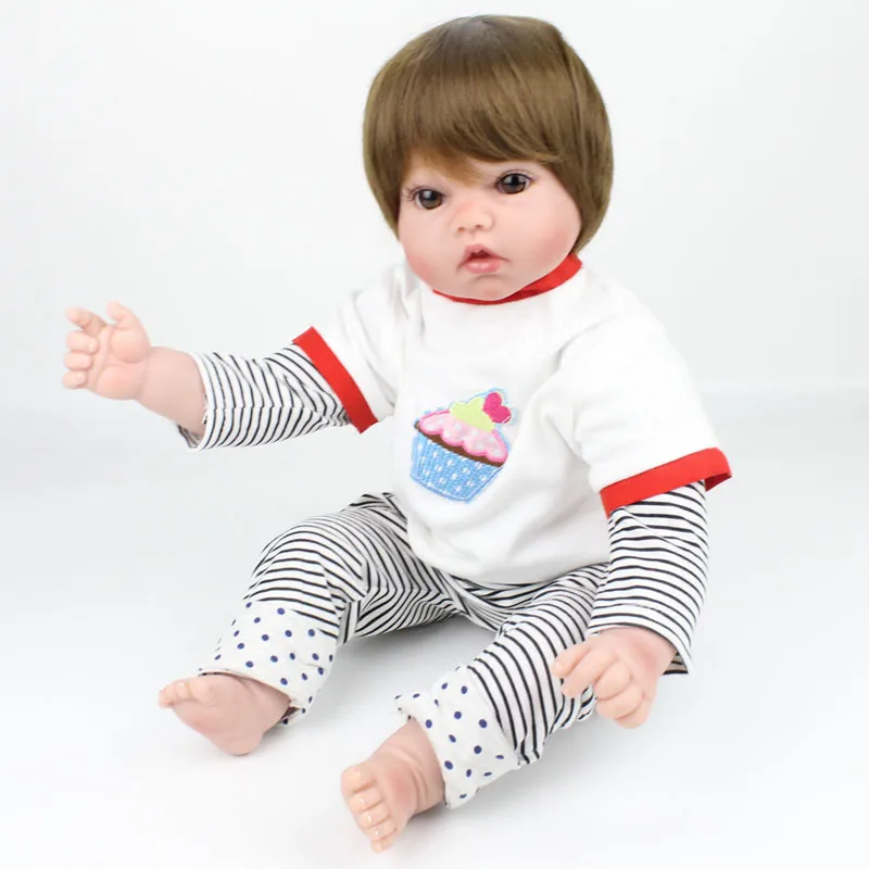 

NPKDOLL 50cm Soft Silicone Doll bonecas soft body princesas Realistic brinquedos Dolls for girls kids bebe playmate toy children