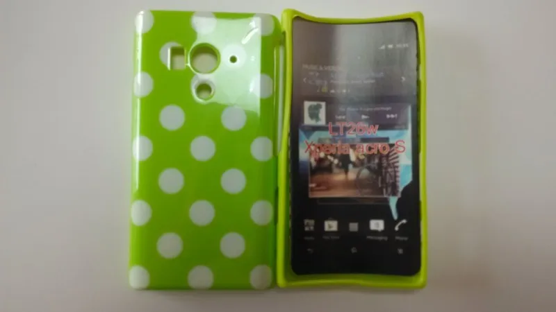 Sony Xperia acro S LT26w Polka Dots Case (7)