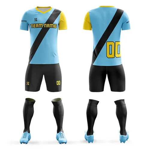 Для Мужчин's Футбольная форма для молодежи футбольные тренировочные костюмы Бег комплекты Футбольная форма на заказ для взрослых спортивный набор - Цвет: as pic