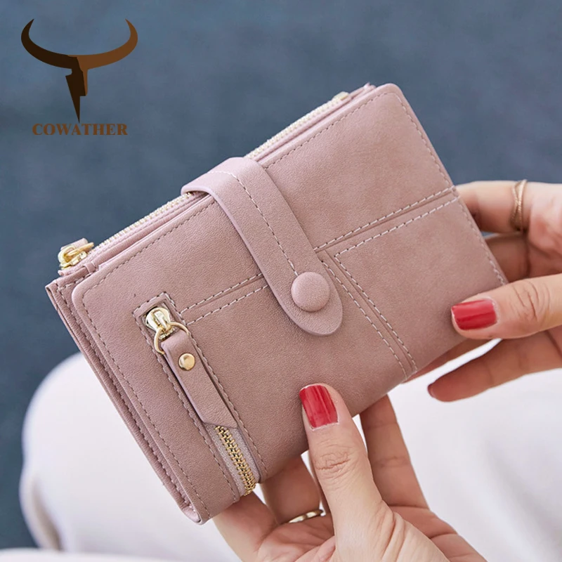 COWATHER Advanced PU leather women wallets 2021 new design high quality lady wallet fashion good puse X915 free shipping | Багаж и сумки