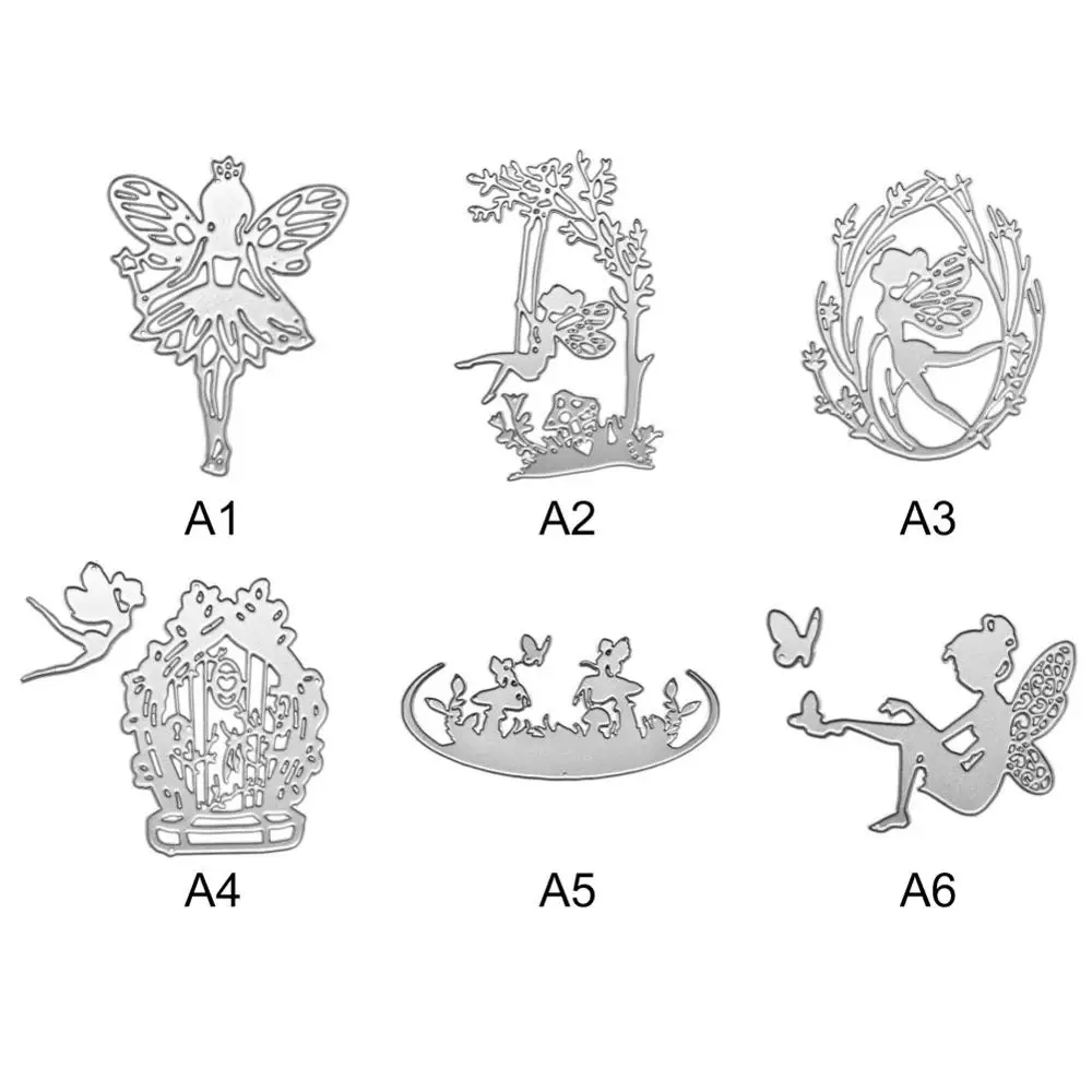 

2019 NEW Fairy Themed Carbon Steel Cutting Die Stencil Die-Cut Template For Card Making Scrapbooking Decor DIY Craft Tools