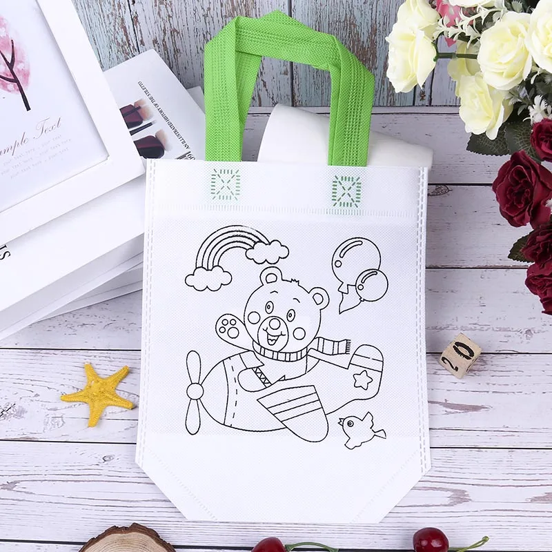 1pc For Children DIY Drawing Craft Color Bag Children Learning Educational Tools With A Safe Watercolor Pen For Baby Gifts