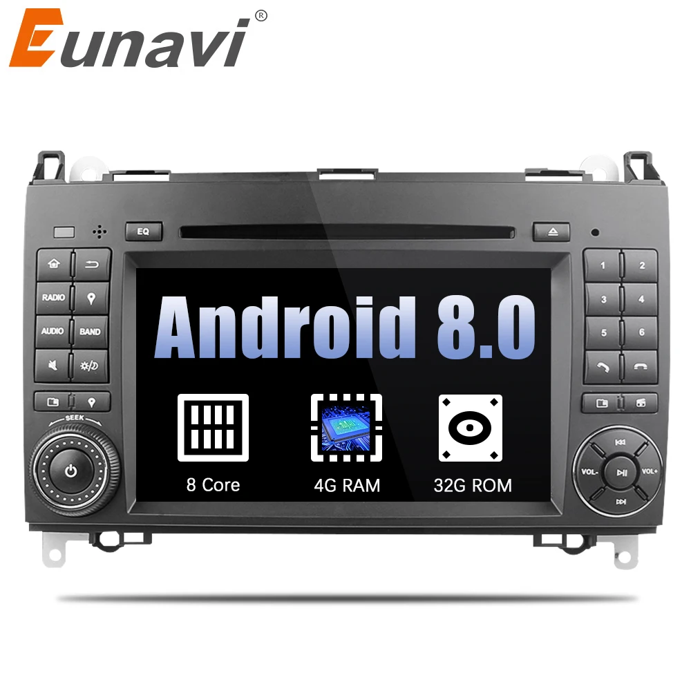 

Eunavi 2 Din Android 8.0 Octa 8 core Car DVD Player For Benz Sprinter Vito W169 W245 W469 W639 B200 Radio Stereo GPS WiFi 4G RAM