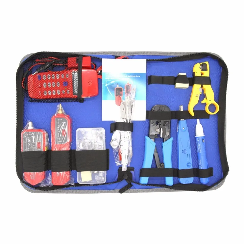 

Computer Maintenance Network Repair Tool Set With Wire Stripper NF-866 Wire Tracker Phone Checker Tester Set Stripping Box Kit