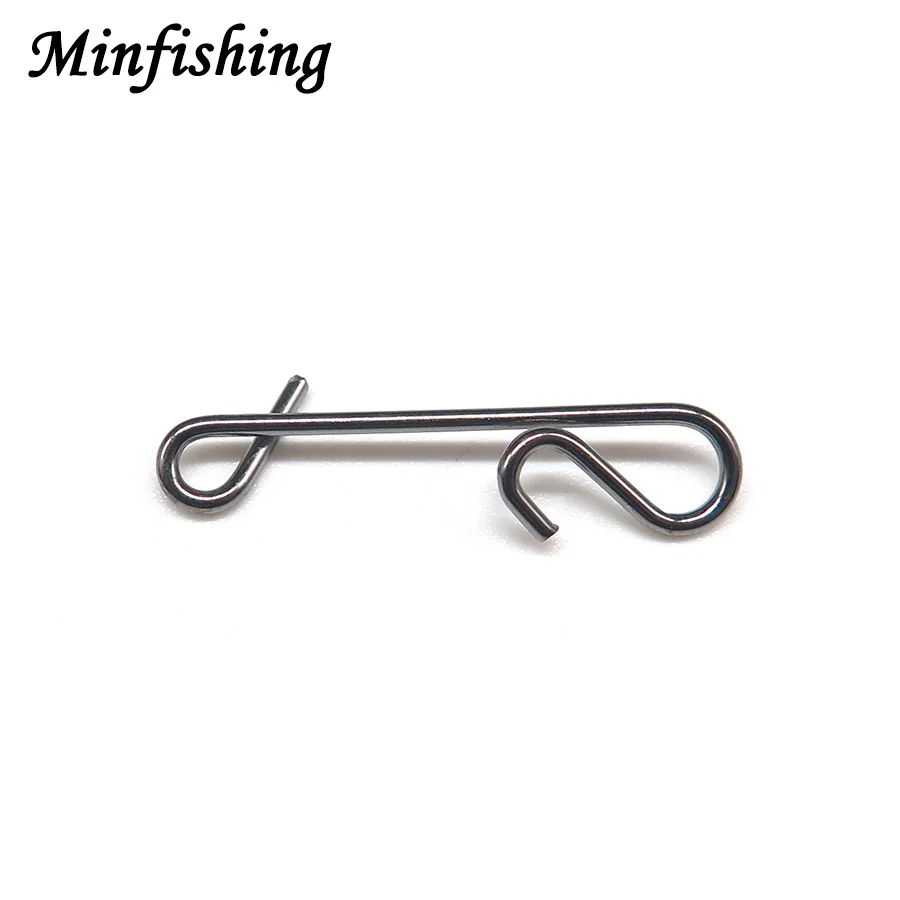 

100 PCS Minfishing Brand Fishing Swivel Stainless Steel Fishing Snap Lure Connector Fishing Swivels Fishing Accessories Tackle