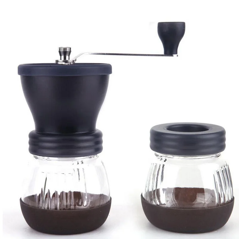 Manual Ceramic Coffee Grinder ABS Ceramic core Stainless Steel Burr grinder Kitchen DIY Mini