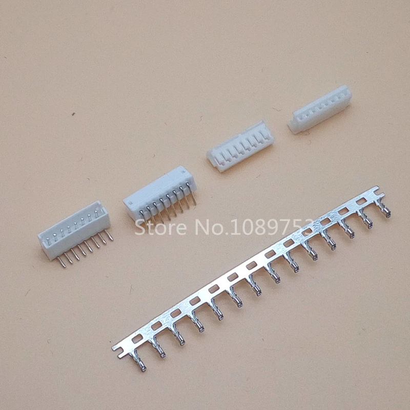 

JST ZH 1.5mm 8-Pin Right Angle Pin Male, Female Connector socket with crimps 20 Sets