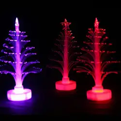 Креативная красочная вспышка Рождественская елка ночник Рождественская елка красочная меняющая Светодиодный лампа домашняя вечерние