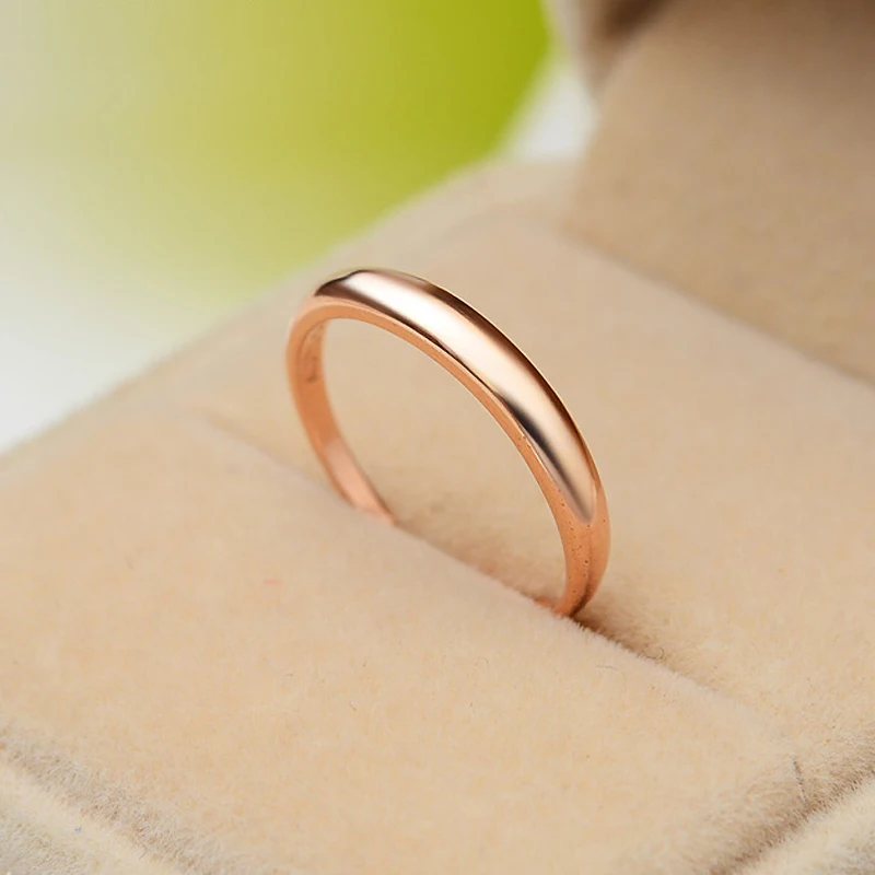 Glossy simple fashion open ring for woman 925 sterling silver finger