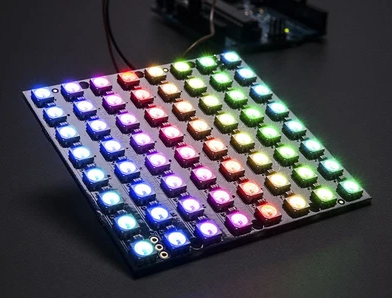 WS2812 LED 5050 RGB 8x8 64 Bit LED Matrix Module