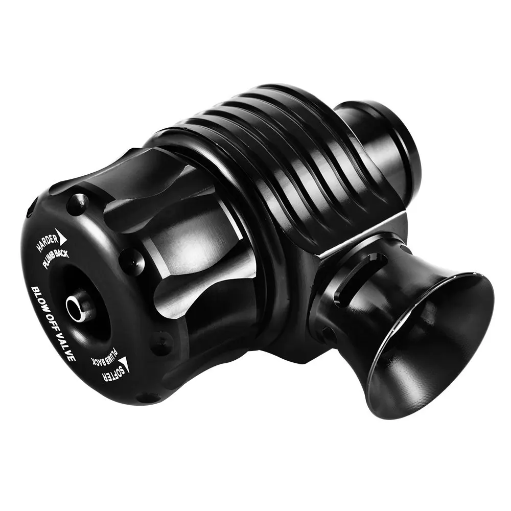 

Universal 25mm Adjustable Turbo Dump Blow Off Wastegate Valve Tailpipe BOV Black for VW Golf, Polo, Audi A3, S3 DY197