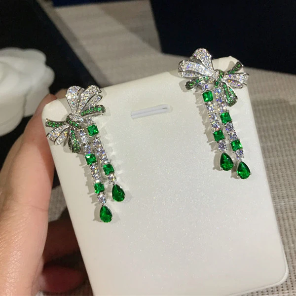 

Designer Fashion 925 Sterling Silver Jewelry 3A Cubic Zirconia Party Earring