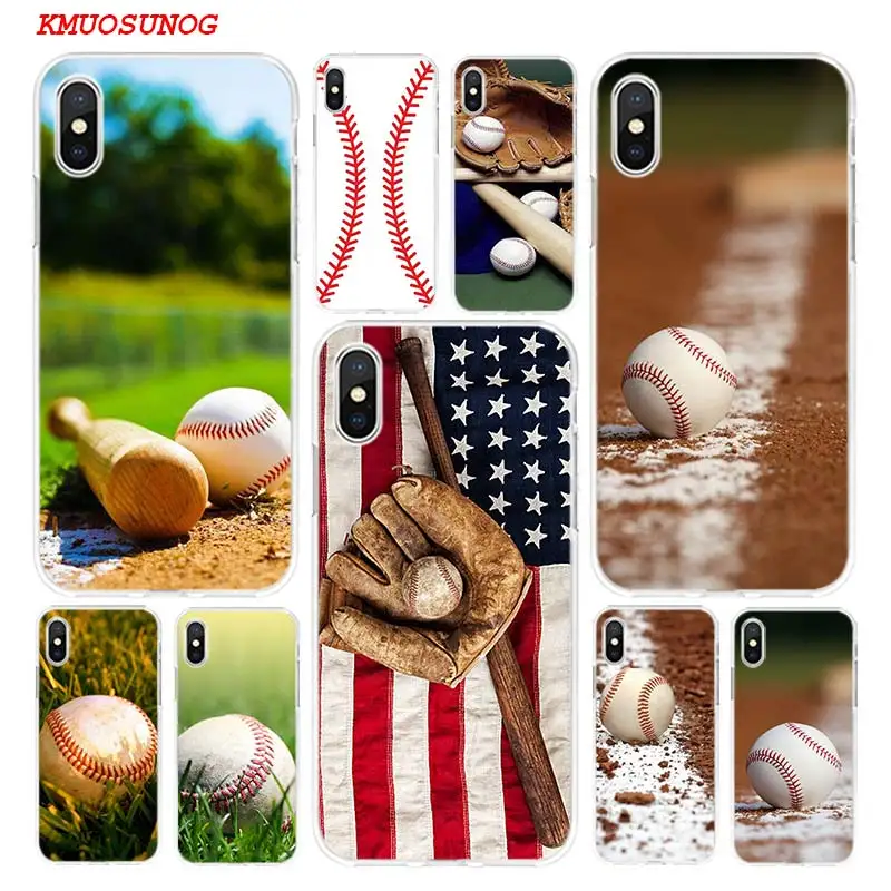 

Transparent Soft Silicone Phone Case Love Baseball Sport for iPhone XS X XR Max 8 7 6 6S Plus 5 5S SE Phone Bag