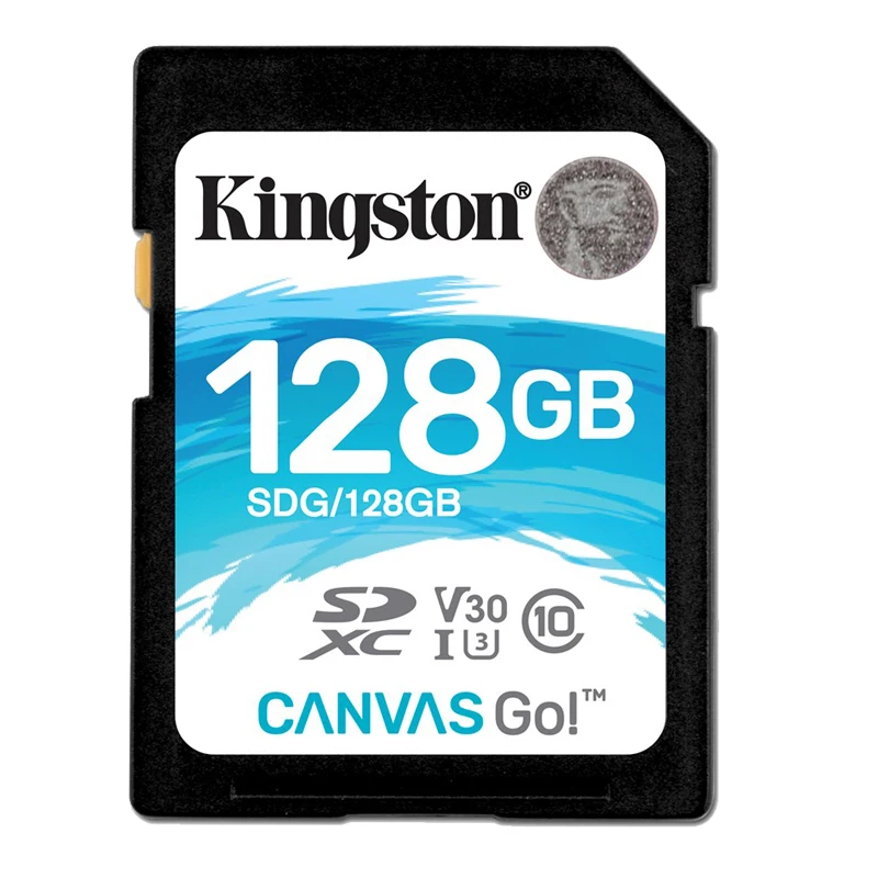 Карта памяти kingston SDG SD 90 МБ/с./с, класс 10, UHS-I, 32 ГБ, 64 ГБ, 128 ГБ, 512 ГБ, карта памяти SDG/XGB, SDHC/SDXC, карт для камеры Canvas Go