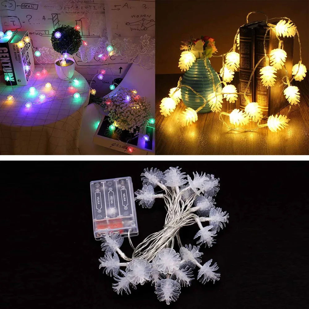behogar 118inch 20 led battery operated pinecones string lights for home halloween christmas party tree yard decoration propsusd 383piece - Battery Operated Christmas Yard Decorations behogar 118inch 20 led battery operated pinecones string lights for home halloween christmas party tree yard decoration propsusd 383piece - Battery Operated Christmas Yard Decorations