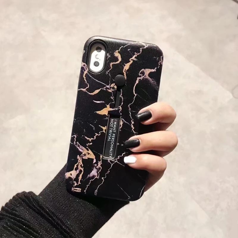 Marble PC Cover For iPhone 6 6s 6Plus 7 7Plus 8 8Plus X Case Ring Slim For iPhone 6 6s 6Plus 7 Marble Cases Ring Holder Armor (16)