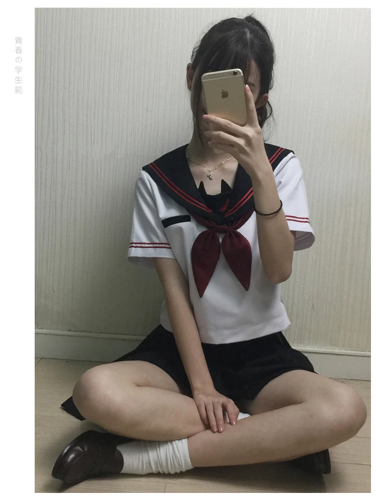 2019 новый костюм моряка школьная форма для студентов для подростков консервативный стиль Униформа COS jk японский seifuku юбка с бантом Рубашка