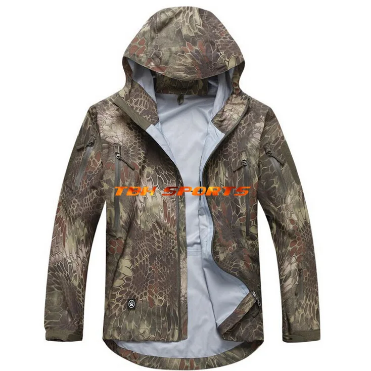 Tactical Gear Shooter Hardshell Jacket Outdoor Jacket In Kryptek Mandrake Hunting Jacket Free shipping SKU12050385