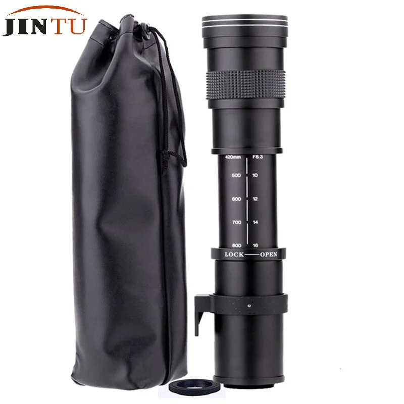 JINTU 420-1600 мм f/8,3 телефото зум-объектив для Nikon D4s D3x D3100 D3200 D3300 D5500 D5200 D5300 D3S D3 D80 D90 D7500 D300 D7200