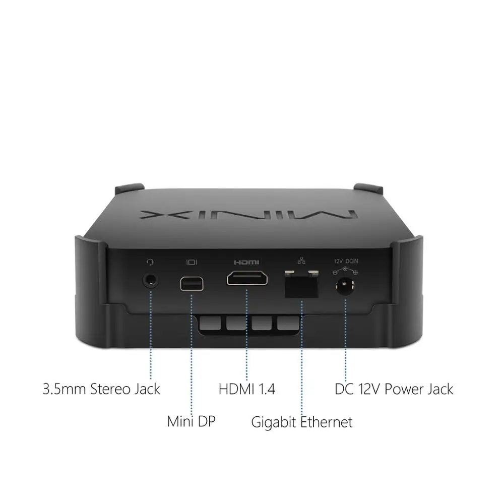 MINIX NEO Z83 4 Pro мини ПК Windows 10 Intel Atom x5 Z8350 Четырехъядерный Гб RAM 32 ГБ ROM с креплением VESA