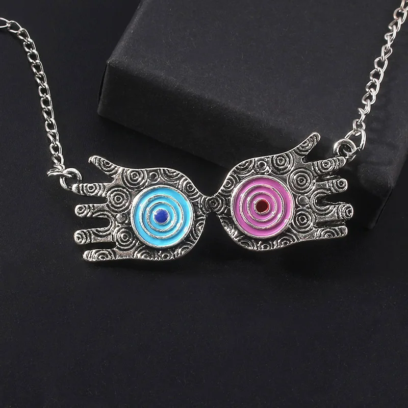 

SG Potter Necklace Luna Lovegood Glass Figure Choker Philosopher Stone Deathly Hallows Hermione Time Tuner Charms Jewelry