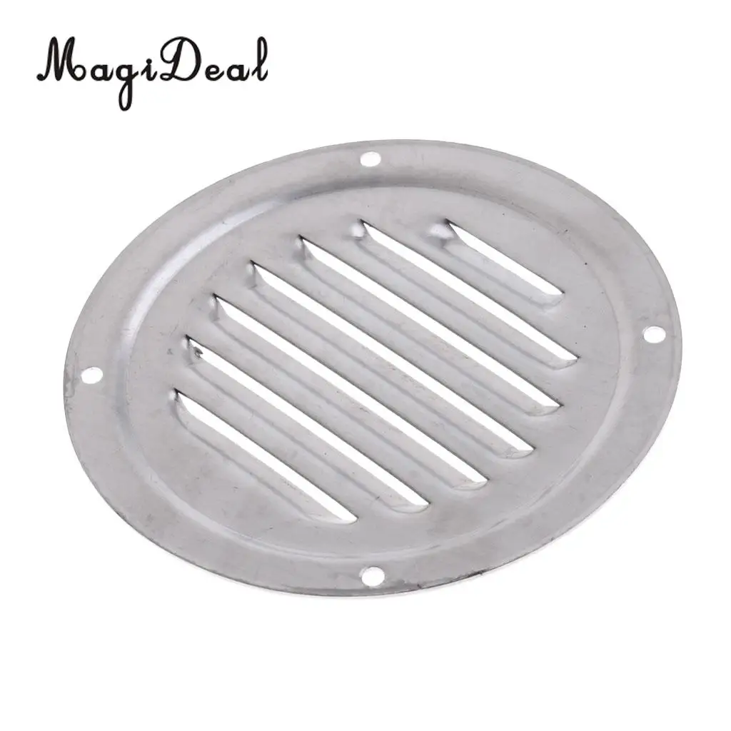 Heavy Duty 4 Inch Round Stainless Steel Louvered Vent Grill Cover Air Marine Boat Vent Ventilation Accessories