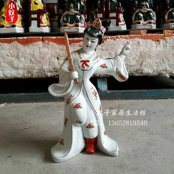 

crafts home decoration accessories decor 16 inch sword female Princess Swordswomen LV siniang ancient color ceramic crafts ornam