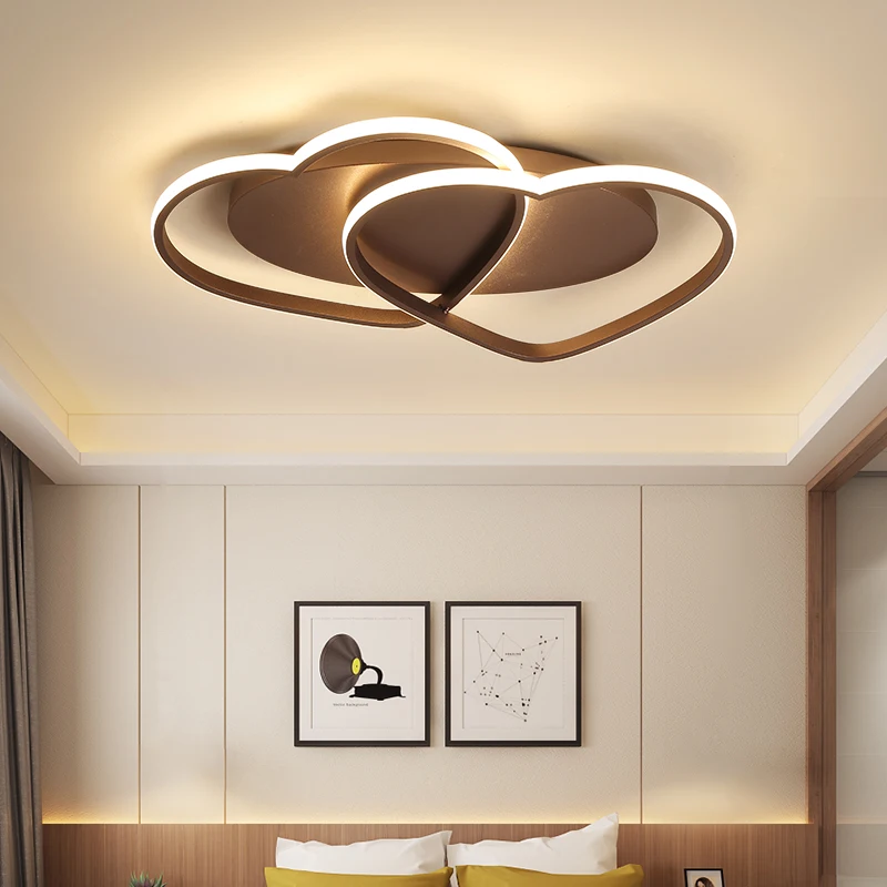 

Modern LED Ceiling Lights For Living room Bedroom Study White/Brown Home Deco Ceiling Lamp lamparas de techo Lighting Fixtures